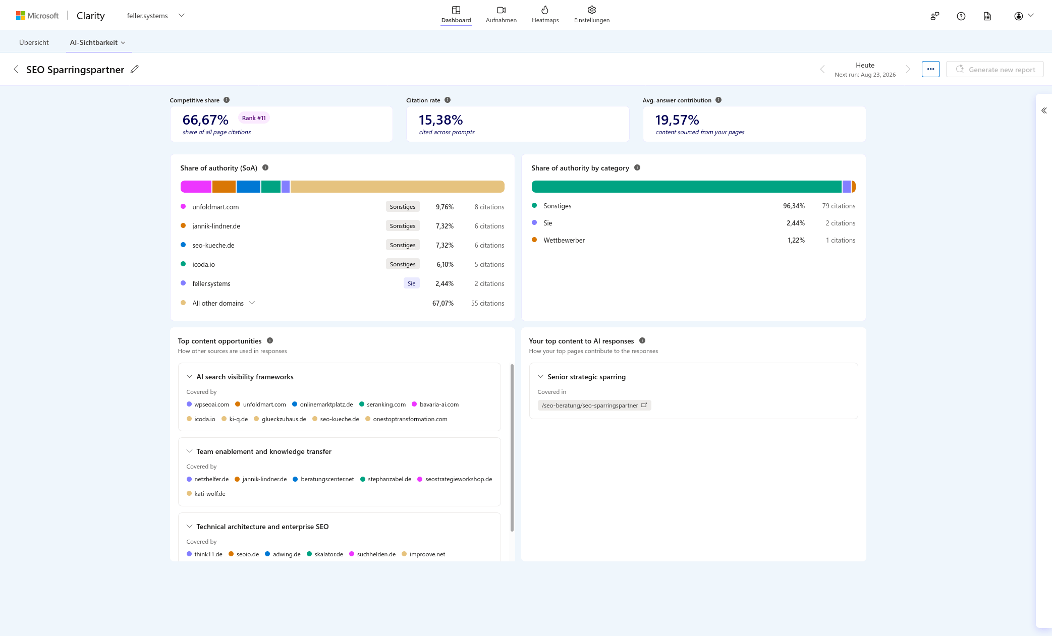 Microsoft Clarity Topic Insights